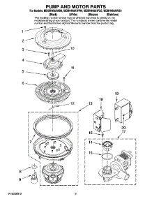 08 - Pump And Motor Parts parts for Maytag Dishwasher MDBH968AWS0 from AppliancePartsPros.com
