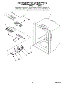 04 - Refrigerator Liner Parts parts for Amana Refrigerator ABB2227DEB14 from AppliancePartsPros.com
