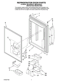 04 - Refrigerator Door Parts parts for Maytag Refrigerator ABR2233FES12 from AppliancePartsPros.com