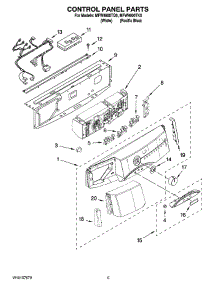 03 - Control Panel Parts parts for Maytag Washer MFW9800TK0 from AppliancePartsPros.com