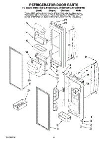 06 - Refrigerator Door Parts parts for Maytag Refrigerator MFI2067AEB12 from AppliancePartsPros.com