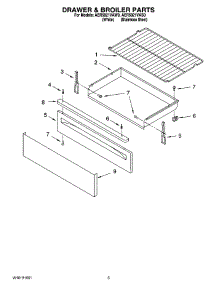 04 - Drawer & Broiler Parts parts for Maytag Range AER5821VAS0 from AppliancePartsPros.com