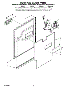 03 - Door And Latch Parts parts for Maytag Dishwasher MDB8951BWQ10 from AppliancePartsPros.com