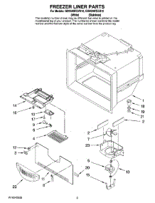 02 - Freezer Liner Parts parts for Maytag Refrigerator GB5526FEAS10 from AppliancePartsPros.com