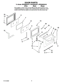 04 - Door Parts parts for Maytag Range MERH865RAW13 from AppliancePartsPros.com