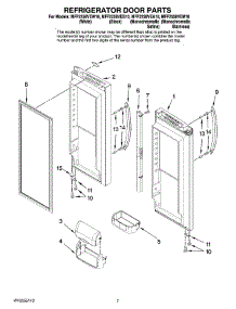 05 - Refrigerator Door Parts parts for Maytag Refrigerator MFF2258VEA10 from AppliancePartsPros.com
