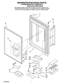 04 - Refrigerator Door Parts parts for Maytag Refrigerator GB2026LEKS13 from AppliancePartsPros.com