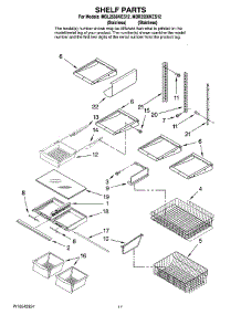 07 - Shelf Parts parts for Maytag Refrigerator MBR2556KES12 from AppliancePartsPros.com