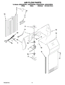 10 - Air Flow Parts parts for Maytag Refrigerator ASD2522WRD01 from AppliancePartsPros.com