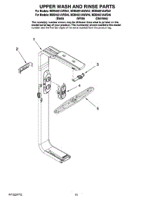10 - Upper Wash And Rinse Parts, Optional Parts (Not Included) parts for Maytag Dishwasher MDB4651AWS42 from AppliancePartsPros.com