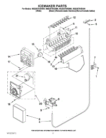 10 - Icemaker Parts parts for Maytag Refrigerator MSD2578VEW00 from AppliancePartsPros.com