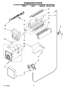 10 - Icemaker Parts parts for Maytag Refrigerator MSD2658KGB02 from AppliancePartsPros.com