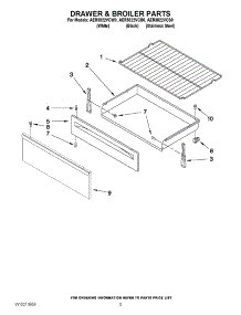 04 - Drawer & Broiler Parts parts for Maytag Range AER5822VCS0 from AppliancePartsPros.com