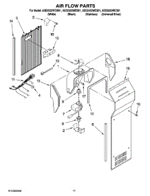 10 - Air Flow Parts parts for Maytag Refrigerator ASD2522WED01 from AppliancePartsPros.com