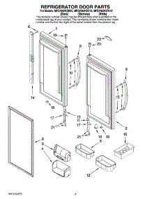 04 - Refrigerator Door Parts parts for Maytag Refrigerator MFD2562KEB10 from AppliancePartsPros.com