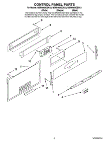 02 - Control Panel Parts parts for Maytag Range MGRH865QDW13 from AppliancePartsPros.com