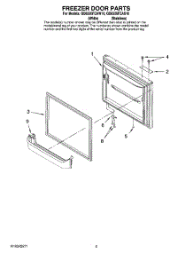 03 - Freezer Door Parts parts for Maytag Refrigerator GB6526FEAW10 from AppliancePartsPros.com