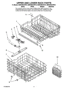 09 - Upper And Lower Rack Parts parts for Maytag Dishwasher MDBH980AWB10 from AppliancePartsPros.com