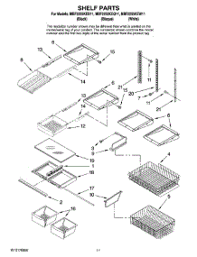 07 - Shelf Parts parts for Maytag Refrigerator MBF2255KEB11 from AppliancePartsPros.com