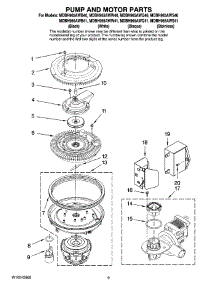 08 - Pump And Motor Parts parts for Maytag Dishwasher MDBH965AWQ40 from AppliancePartsPros.com