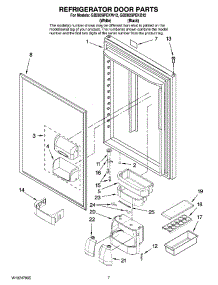 04 - Refrigerator Door Parts parts for Maytag Refrigerator GB2026PEKW12 from AppliancePartsPros.com