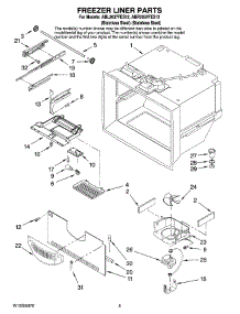 03 - Freezer Liner Parts parts for Maytag Refrigerator ABL2037FES12 from AppliancePartsPros.com
