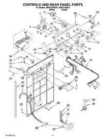 02 - Controls And Rear Panel Parts parts for Maytag Washer MVWC700VJ1 from AppliancePartsPros.com