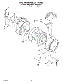 05 - Tub And Basket Parts parts for Maytag Washer MHWE900VJ01 from AppliancePartsPros.com