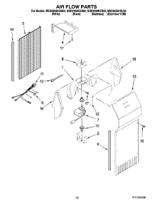 12 - Air Flow Parts, Optional Parts (Not Included) parts for Maytag Refrigerator MSD2658KGW02 from AppliancePartsPros.com