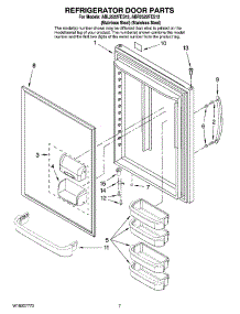 05 - Refrigerator Door Parts parts for Maytag Refrigerator ABR2522FES12 from AppliancePartsPros.com