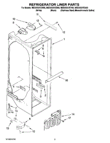 02 - Refrigerator Liner Parts parts for Maytag Refrigerator MSD2552VEY00 from AppliancePartsPros.com