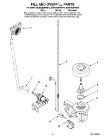 06 - Fill And Overfill Parts parts for Maytag Dishwasher MDB9750BWS10 from AppliancePartsPros.com