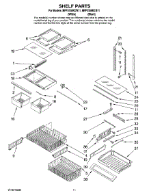 07 - Shelf Parts parts for Maytag Refrigerator MFF2558KEB11 from AppliancePartsPros.com