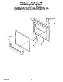 03 - Freezer Door Parts parts for Maytag Refrigerator GB5526FEAW10 from AppliancePartsPros.com