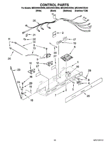 10 - Control Parts parts for Maytag Refrigerator MSD2550VEB00 from AppliancePartsPros.com