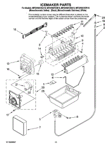 07 - Icemaker Parts parts for Maytag Refrigerator MFD2562VEM10 from AppliancePartsPros.com