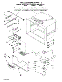 03 - Freezer Liner Parts parts for Maytag Refrigerator ABB1922FEW11 from AppliancePartsPros.com