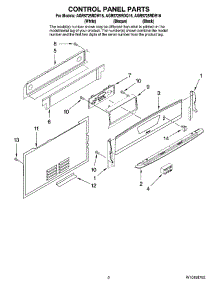 02 - Control Panel Parts parts for Maytag Range AGR5725RDW16 from AppliancePartsPros.com