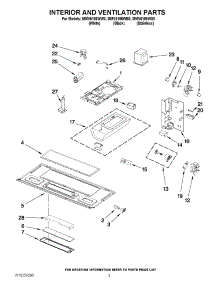 03 - Interior And Ventilation Parts parts for Maytag Microwave MMV6186WS0 from AppliancePartsPros.com