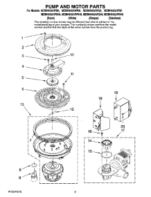 08 - Pump And Motor Parts parts for Maytag Dishwasher MDBH945AWW0 from AppliancePartsPros.com