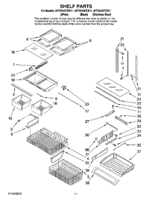 07 - Shelf Parts parts for Maytag Refrigerator AFF2534FEW11 from AppliancePartsPros.com