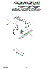 10 - Upper Wash And Rinse Parts, Optional Parts (Not Included) parts for Maytag Dishwasher MDBH985AWW44 from AppliancePartsPros.com