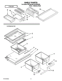 05 - Shelf Parts, Optional Parts parts for Maytag Refrigerator EMT8002Q00 from AppliancePartsPros.com