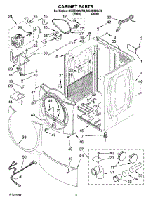 02 - Cabinet Parts parts for Maytag Dryer MGDE900VW0 from AppliancePartsPros.com