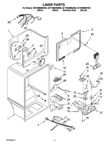 03 - Liner Parts parts for Maytag Refrigerator M1TXEMMWQ00 from AppliancePartsPros.com