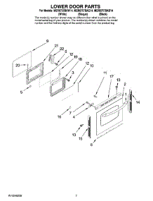 05 - Lower Door Parts parts for Maytag Range MER6757BAW14 from AppliancePartsPros.com