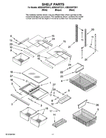07 - Shelf Parts parts for Amana Refrigerator ABB2522FEB11 from AppliancePartsPros.com