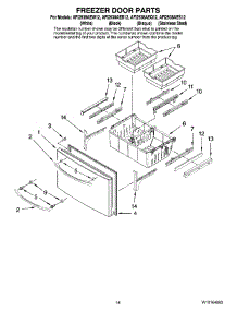 08 - Freezer Door Parts parts for Maytag Refrigerator AFI2538AES12 from AppliancePartsPros.com