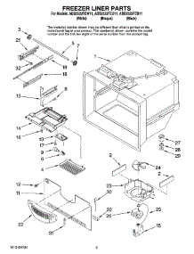 02 - Freezer Liner Parts parts for Maytag Refrigerator ABB2522FEQ11 from AppliancePartsPros.com