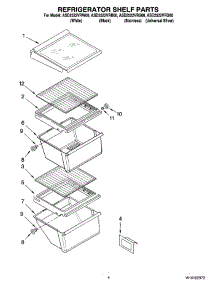 03 - Refrigerator Shelf Parts parts for Maytag Refrigerator ASD2522VRB00 from AppliancePartsPros.com